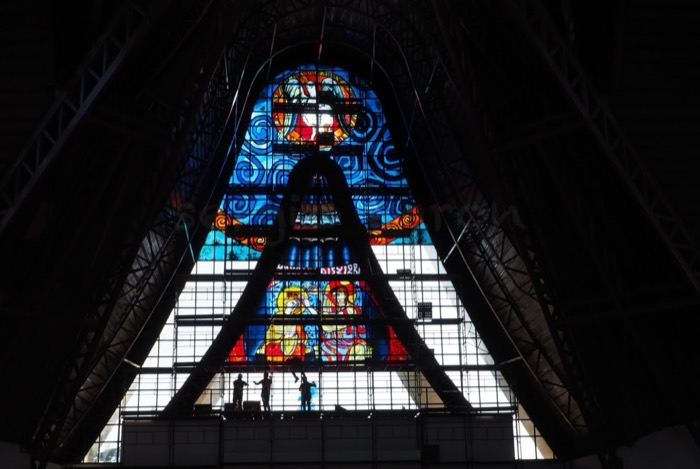 Catedral N. Sra. de Guadalupe — Vitral da Ascensão · Foz do Iguaçu (PR), imagem 2