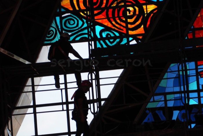Catedral N. Sra. de Guadalupe — Vitral da Ascensão · Foz do Iguaçu (PR), imagem 12