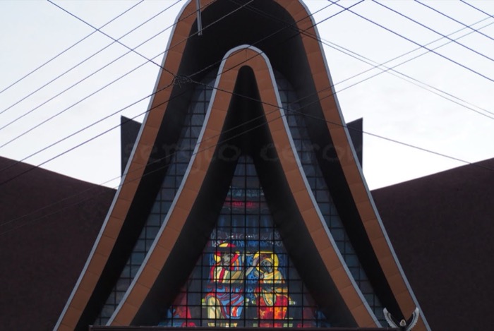 Catedral N. Sra. de Guadalupe — Vitral da Ascensão · Foz do Iguaçu (PR), imagem 19