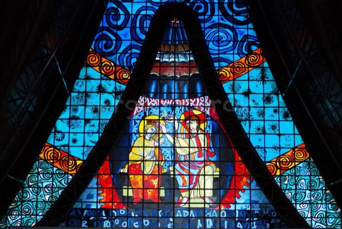 Catedral N. Sra. de Guadalupe — Vitral da Ascensão · Foz do Iguaçu (PR), imagem 4