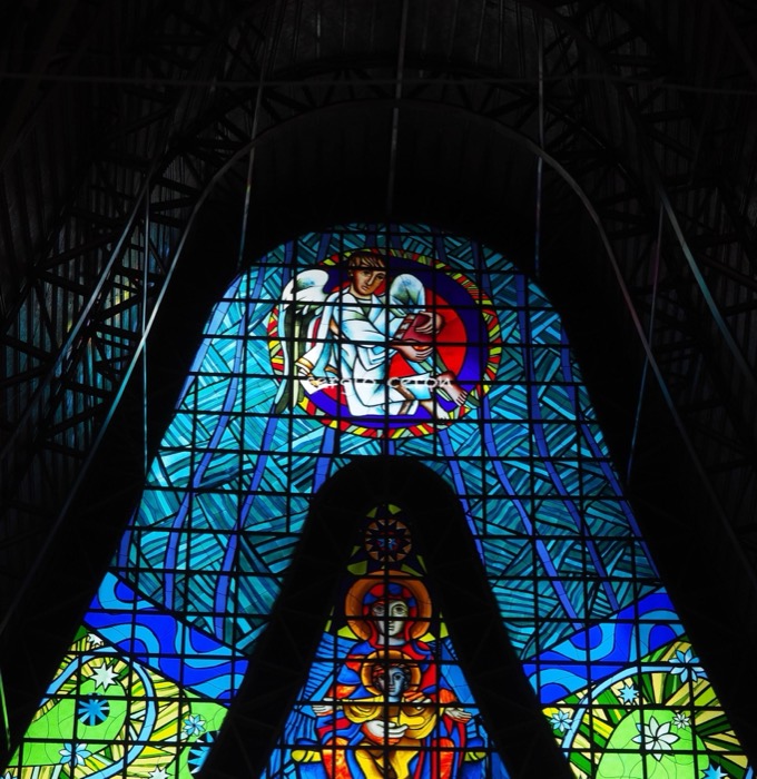 Catedral N. Sra. de Guadalupe — Vitral da Encarnação · Foz do Iguaçu (PR), imagem 14