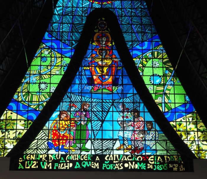 Catedral N. Sra. de Guadalupe — Vitral da Encarnação · Foz do Iguaçu (PR), imagem 11